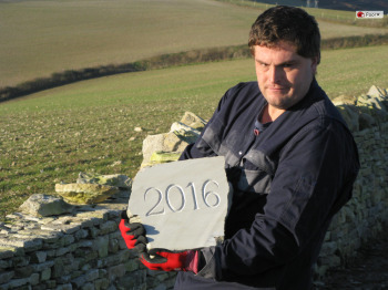 Volunteer of the Year with the date stone